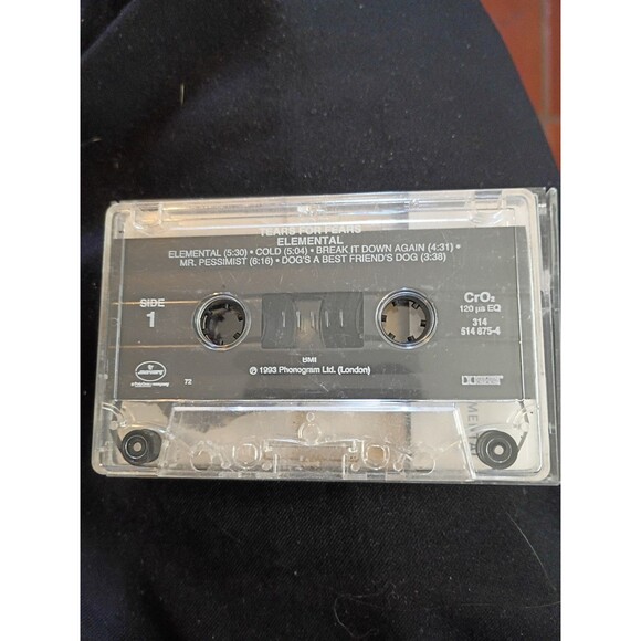 Tears For Fears - Elemental Cassette Album Audio Tape 1993 - Picture 5 of 5